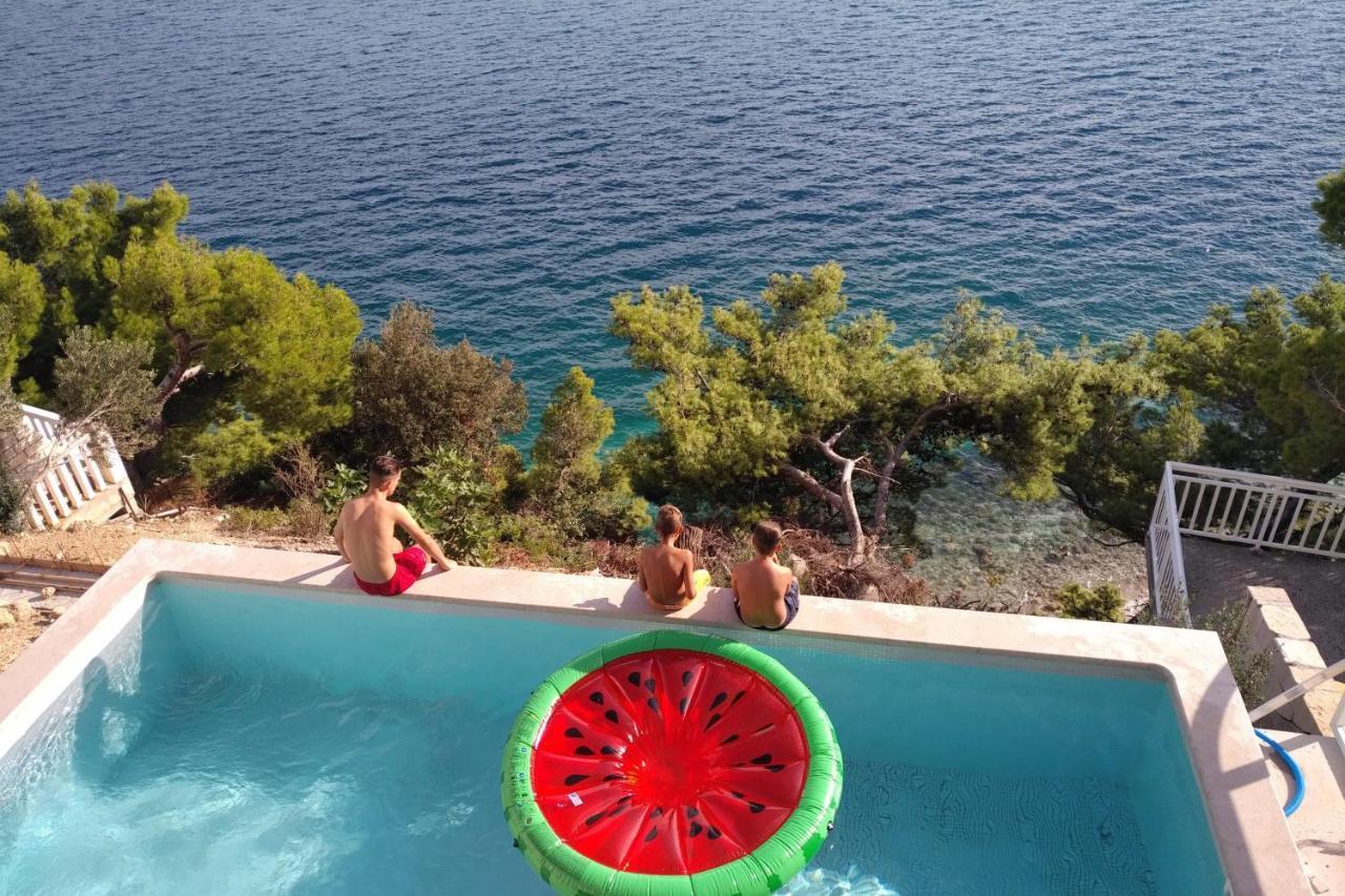 Beachfront Holiday Home - Private Heated Pool ميميتسا المظهر الخارجي الصورة